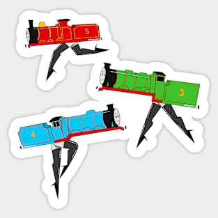 Three Sexy Engines - fishnets Sticker